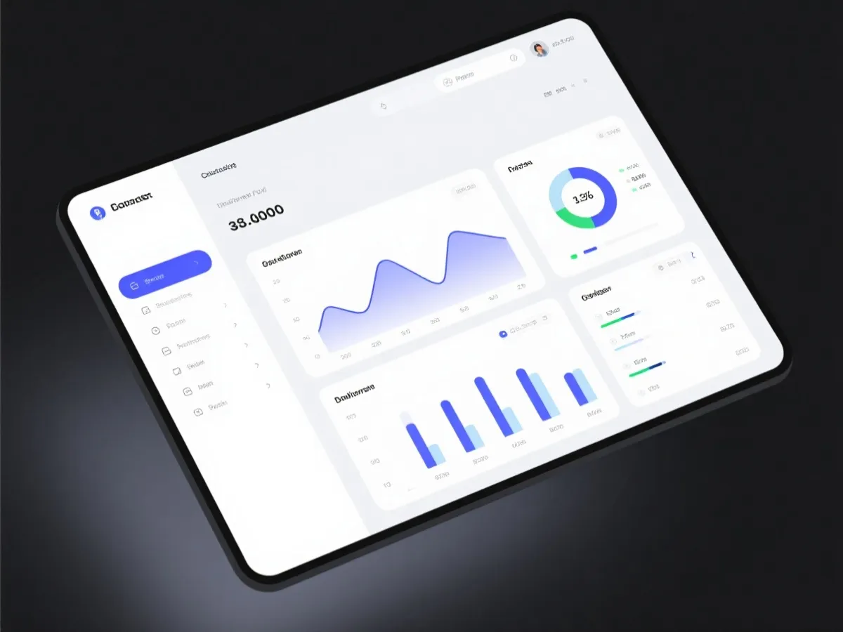 数据可视化与趋势面板示意图