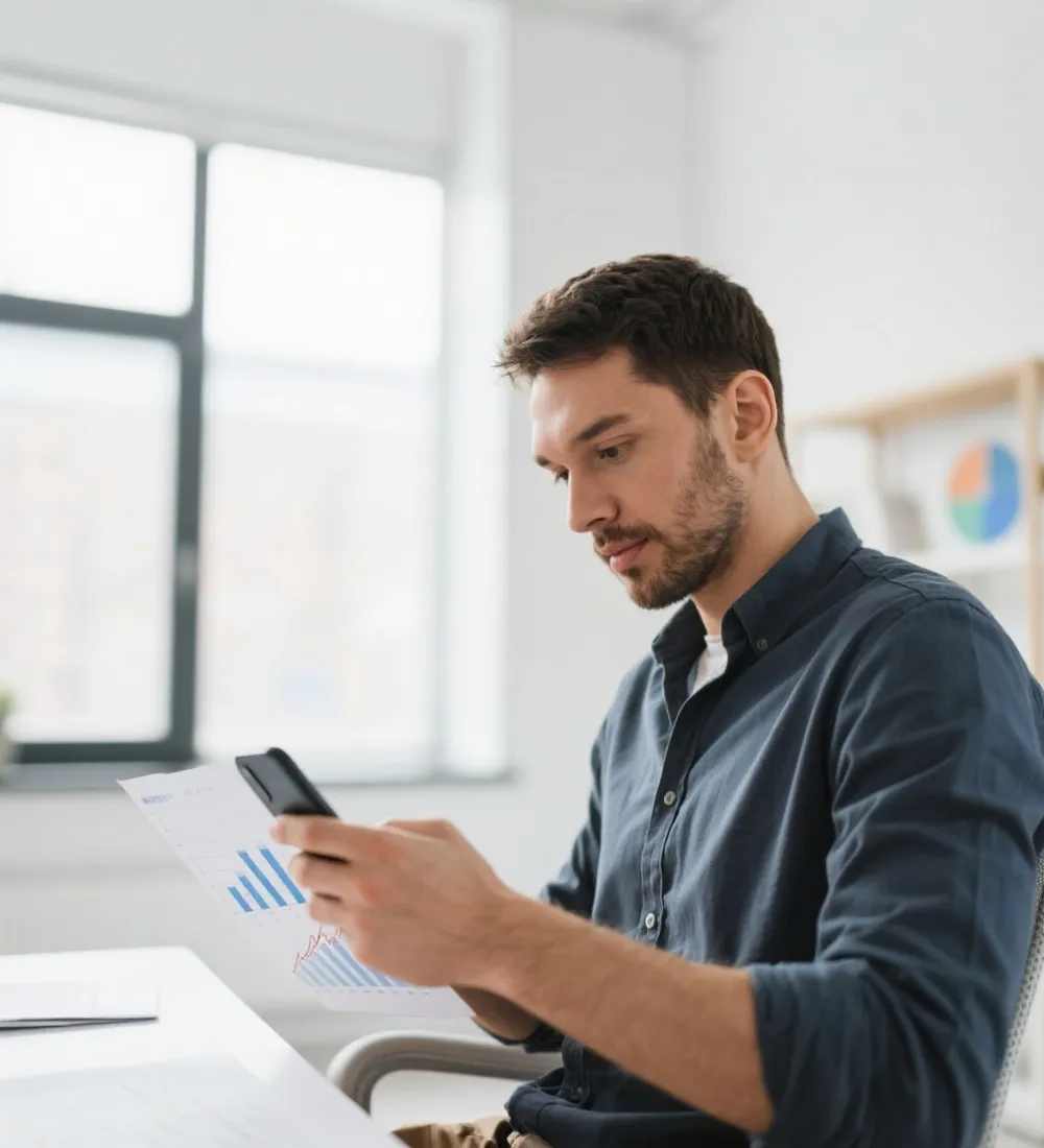 用户使用移动端查看数据示意